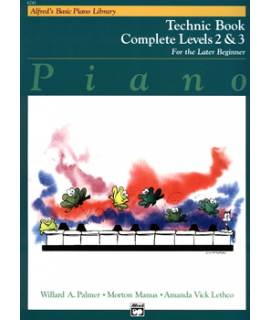 ALFREDS BASIC PIANO LIBRARY - TECHNIC BOOK COMPLETE LEVEL 2 & 3